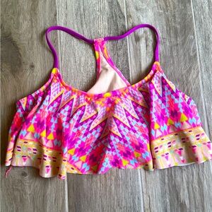 Xhilaration Geometric Print Swimwear Top